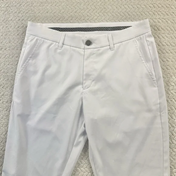 Primo Jogger Pants Mens 32 Regular White Golf Performance Tapered Ankle Zip - Picture 2 of 15